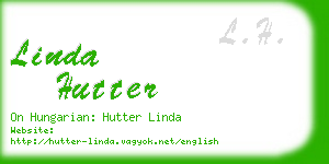 linda hutter business card